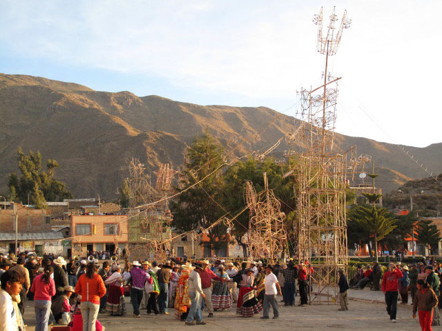 Virgen del Carmen auf der Plaza de Armas in Cabanaconde, 3.287 m (15. Juli)