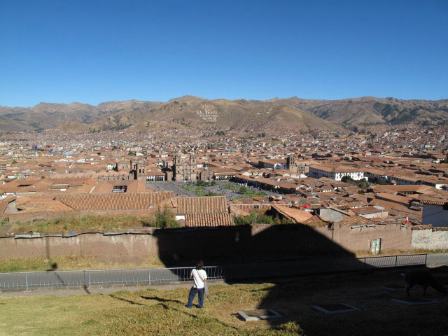 bei der Iglesia de San Crist&oacute;bal in Cusco (21. Juli)