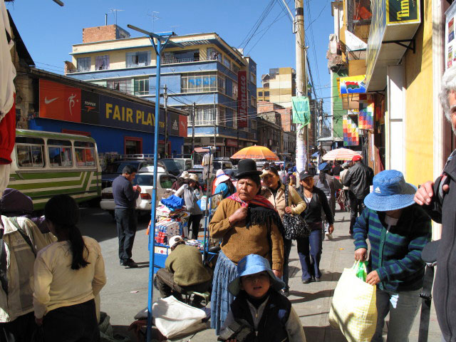 Calle Illampu in La Paz (24. Juli)