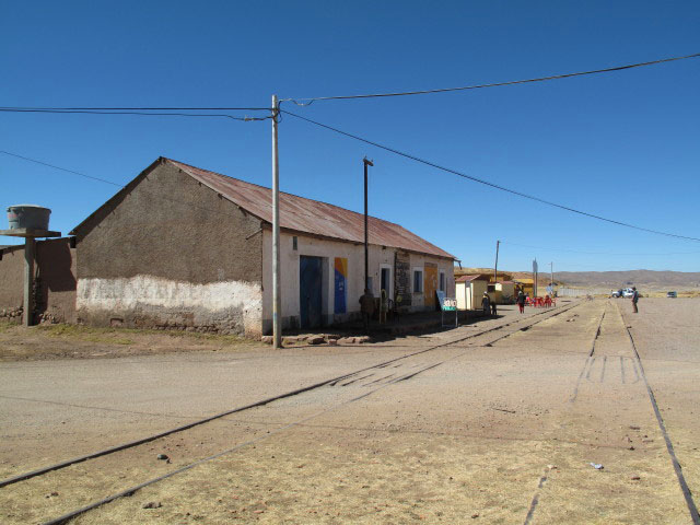 ehemaliger Bahnhof von Tiahuanaco, 3.870 m (25. Juli)