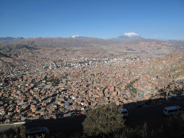 La Paz von El Alto aus (25. Juli)