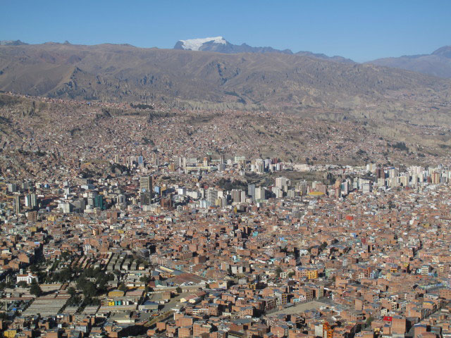 La Paz von El Alto aus (25. Juli)