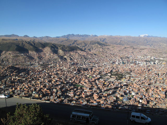 La Paz von El Alto aus (25. Juli)