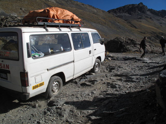 Norbert und Harald zwischen Laguna Q'ara Quta und Laguna Quta Thiya (26. Juli)