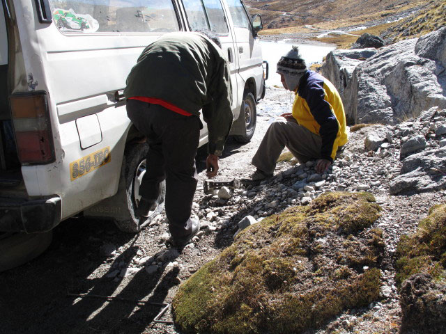 bei der Laguna Janq'u Quta (26. Juli)