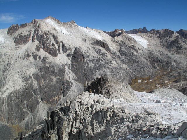 Valentin und Harald zwischen Laguna Janq'u Quta und Cerro Wila Lluxita (26. Juli)