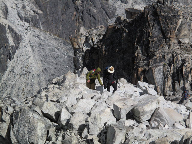 Valentin und Harald zwischen Laguna Janq'u Quta und Cerro Wila Lluxita (26. Juli)