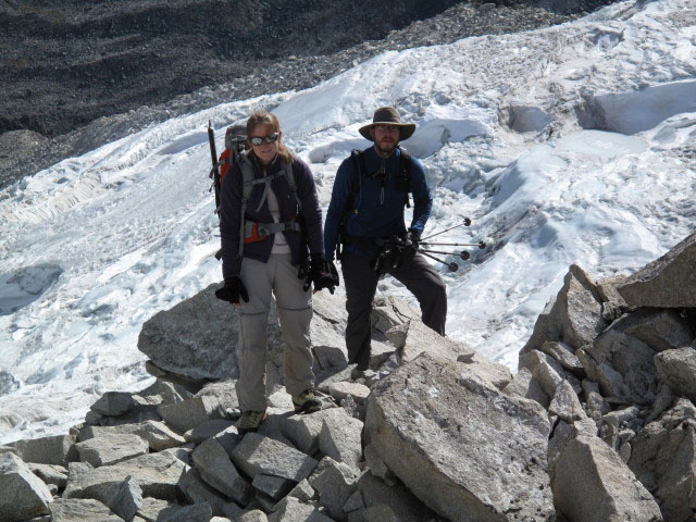 Daniela und Norbert am Cerro Wila Lluxita (26. Juli)