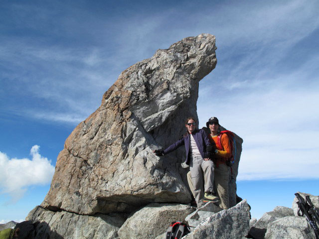 Daniela und ich am Cerro Wila Lluxita, 5.244 m (26. Juli)