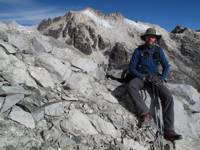 Norbert zwischen Cerro Wila Lluxita und Laguna Janq'u Quta (26. Juli)