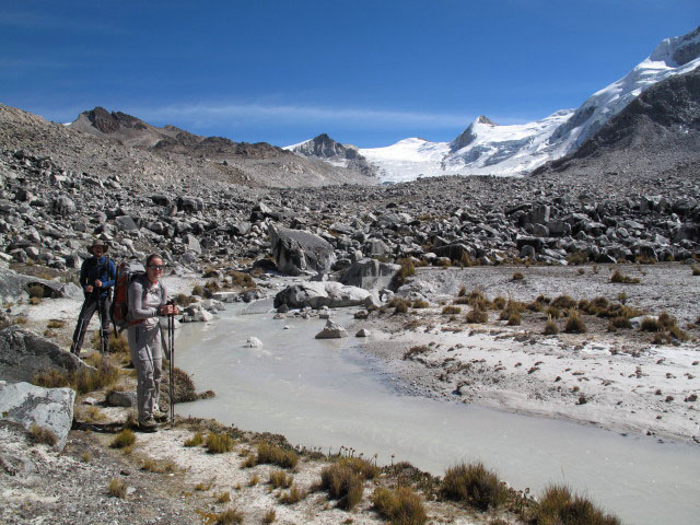 Norbert und Daniela westlich der Laguna Janq'u Quta (27. Juli)