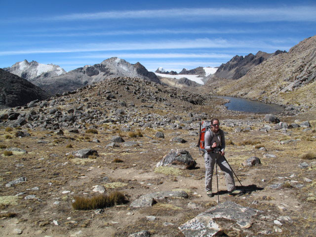 Daniela westlich der Laguna Janq'u Quta (27. Juli)