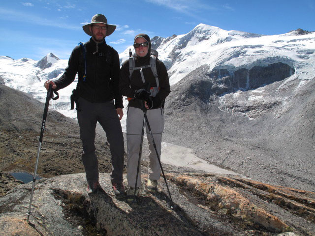 Norbert und Daniela westlich der Laguna Janq'u Quta (27. Juli)