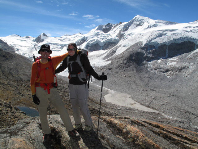 Ich und Daniela westlich der Laguna Janq'u Quta (27. Juli)