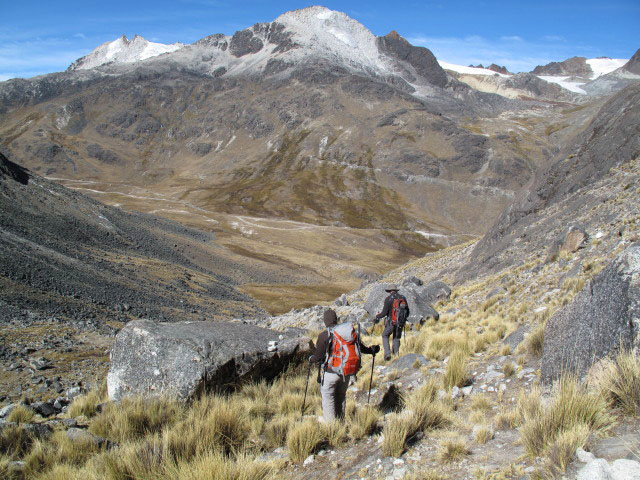 Daniela und Norbert westlich der Laguna Janq'u Quta (27. Juli)