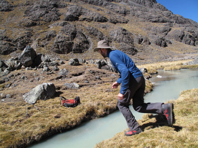 Norbert bei der Laguna Janq'u Quta (28. Juli)