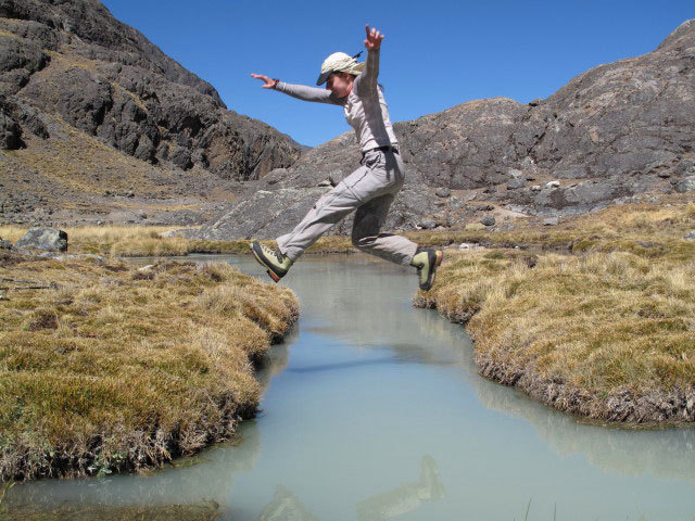 Daniela bei der Laguna Janq'u Quta (28. Juli)