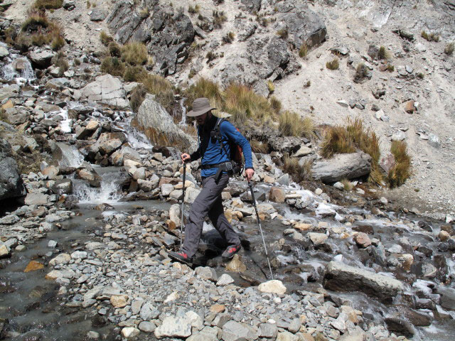 Norbert bei der Laguna Janq'u Quta (28. Juli)