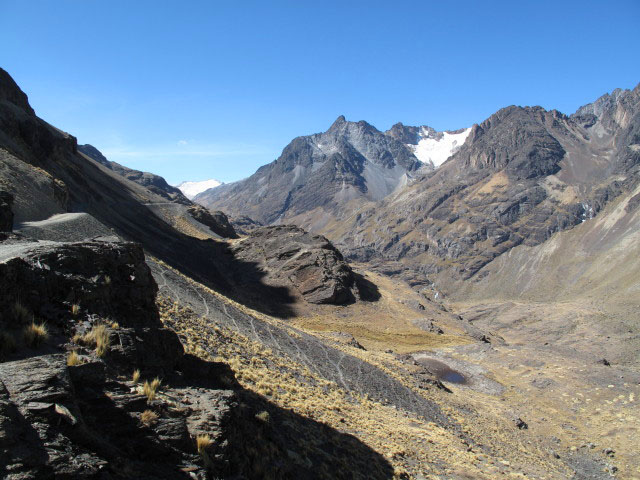 zwischen Laguna Janq'u Quta und Laguna Quta Thiya (28. Juli)