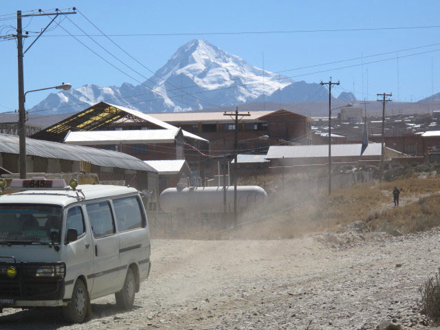 Huayna Potosi von El Alto aus (30. Juli)