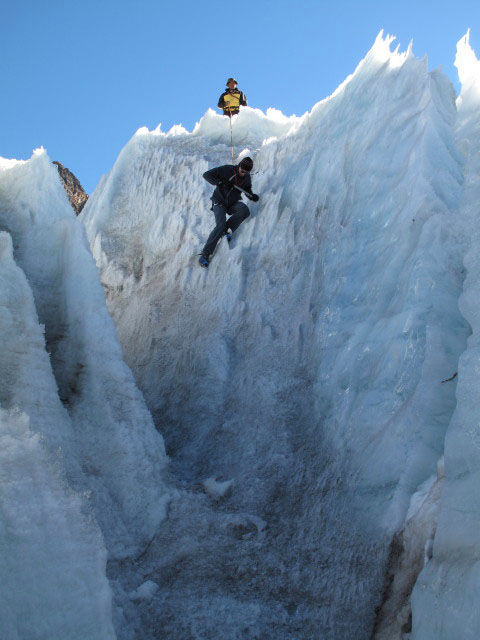 ? und Norbert am Fu&szlig; des Huayna Potosi (30. Juli)