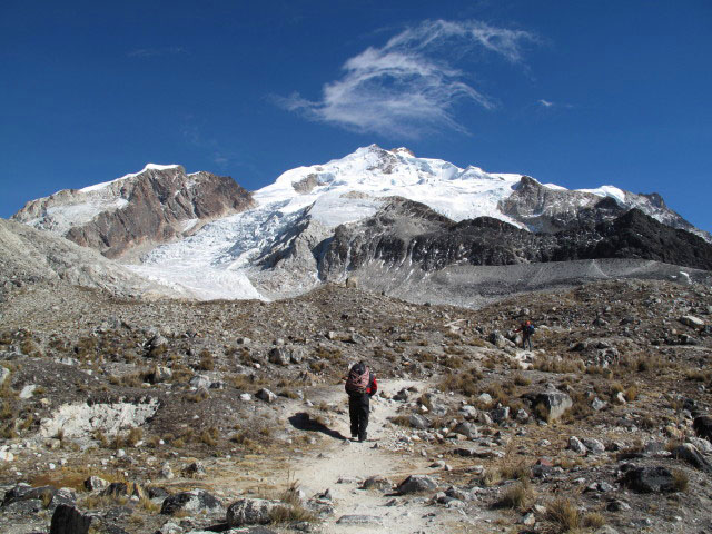 zwischen Refugio Jank'u Khunu Uta und Refugio Campo Alto Roca (31. Juli)