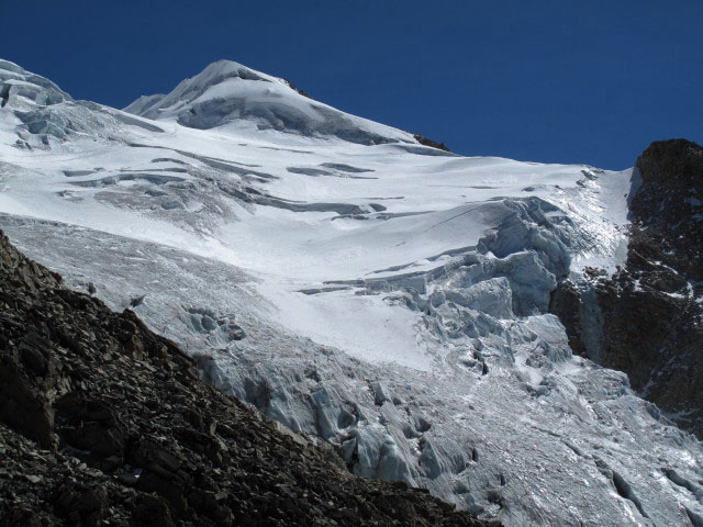 Huayna Potosi vom Refugio Campo Alto Roca aus (31. Juli)