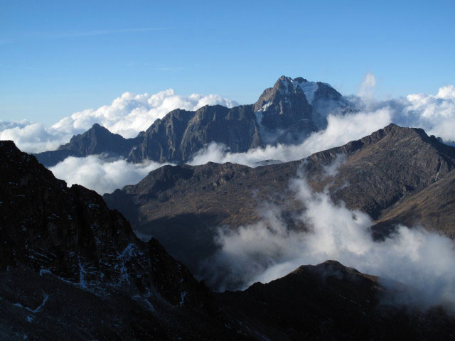 Tiquimani vom Refugio Campo Alto Roca aus (31. Juli)