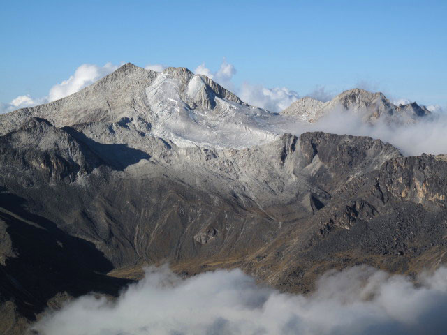 Condoriri vom Refugio Campo Alto Roca (31. Juli)