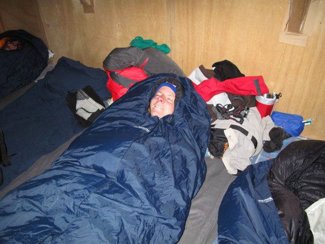 Daniela im Refugio Campo Alto Roca, 5.130 m (31. Juli)