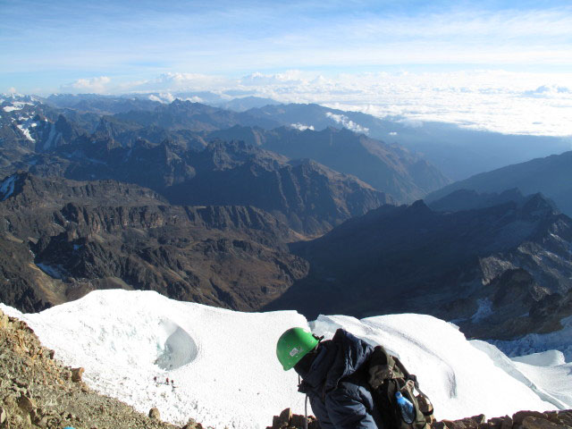 zwischen Campamento Argentino und Huayna Potosi (1. Aug.)