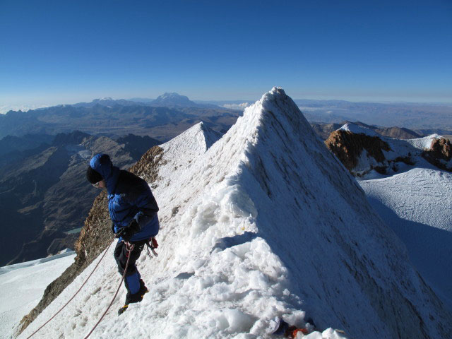 Roland am Huayna Potosi, 6.088 m (1. Aug.)
