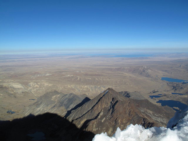 vom Huayna Potosi Richtung Westen (1. Aug.)