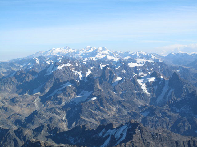 vom Huayna Potosi Richtung Nordwesten (1. Aug.)