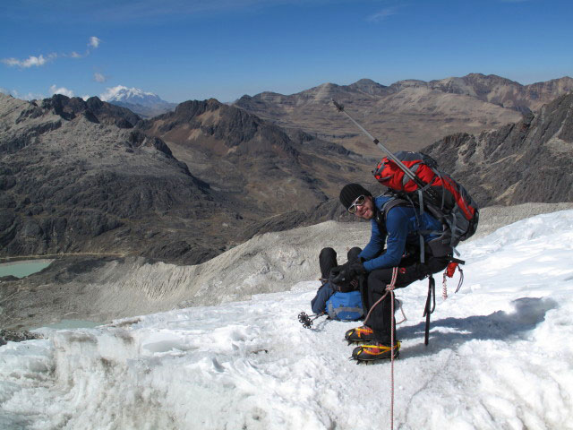 Roland und Norbert zwischen Campamento Argentino und Refugio Campo Alto Roca (1. Aug.)
