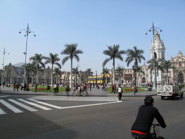 Plaza de Armas in Lima, 161 m (5. Aug.)