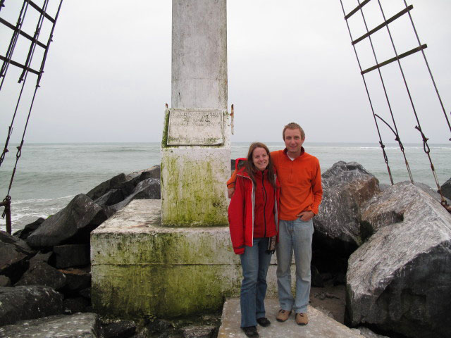 Daniela und ich am Pazifik in Miraflores (5. Aug.)