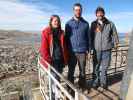 Daniela, Norbert und Roland am Mirador Kuntur Wasi in Puno (2. Aug.)