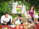 Udo, Nadja und Daniela im Gasthof 'Zur Linde' in Neufeld an der Leitha (27. Aug.)