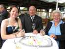 Matthias, Daniela, Franz und Irmengard beim 'Gasthof zur Grenze' in Pöttsching (28. Aug.)