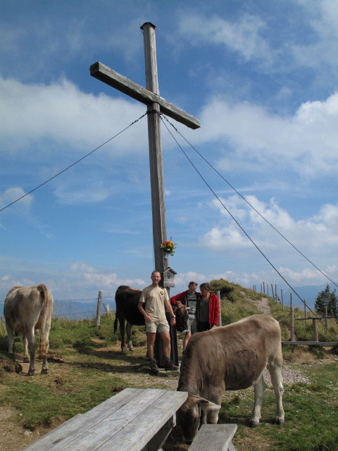 Ich, Christoph und Gudrun am Stuiben, 1.749 m (5. Sep.)
