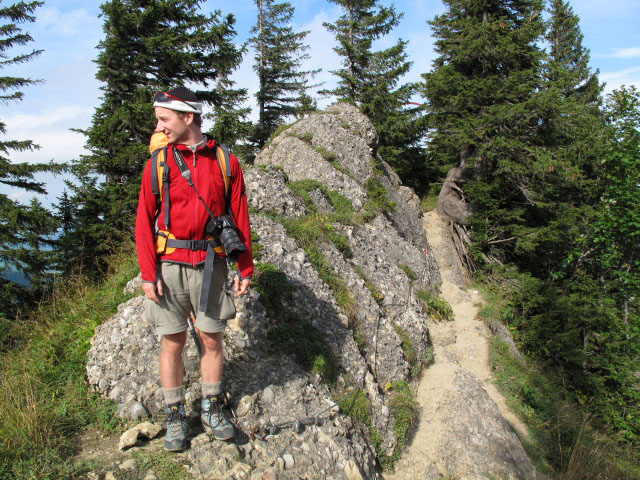 Christoph zwischen Steineberg-Gipfelleiter und B&auml;renkopf (5. Sep.)