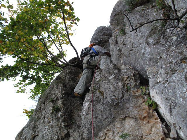 Draschgrat light: Erich in der vierten Seill&auml;nge