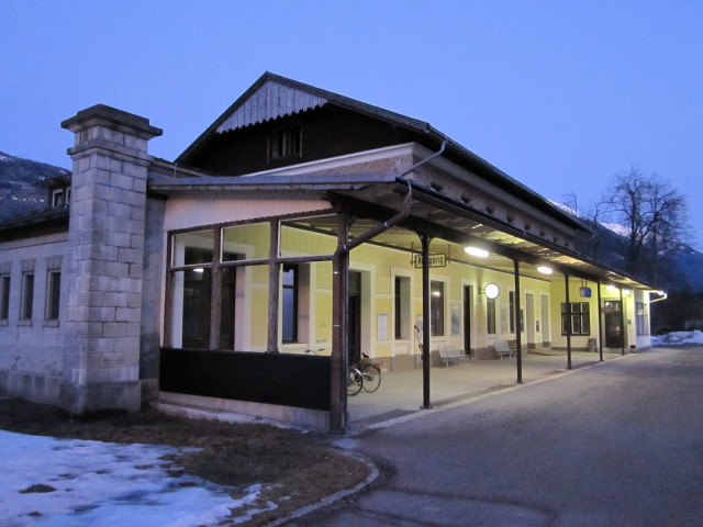 Bahnhof Dölsach, 653 m (16. Jän.)