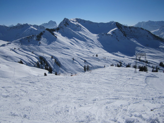 von der Piste 'Oberfalle' Richtung Südosten
