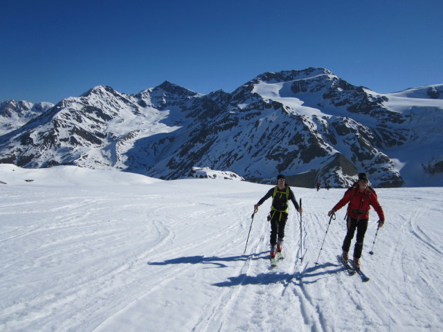 Georg und Ewald am Ghiacciaio dei Forni (21. Apr.)