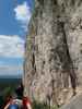 Pittentaler Klettersteig: Katarina beim Einstieg