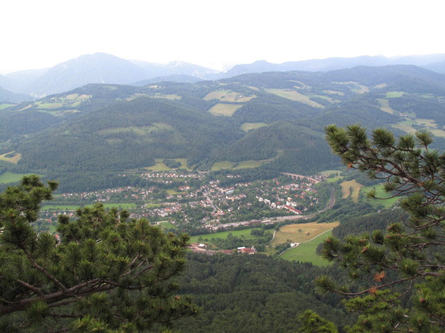 Payerbach von der Jubiläumsaussicht aus