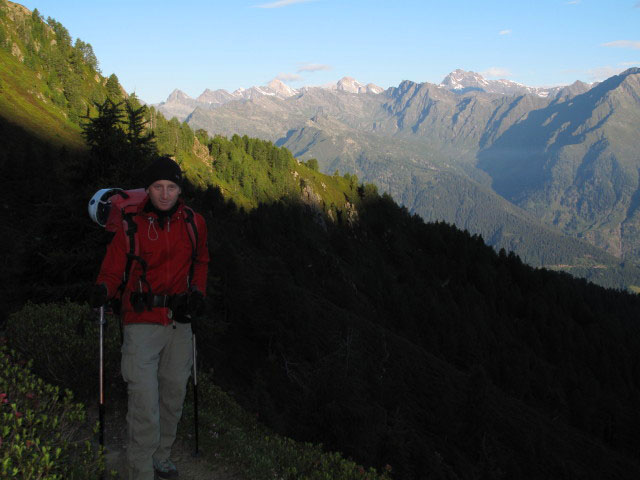 Christoph auf Weg 2B in Rotmoos (3. Juli)