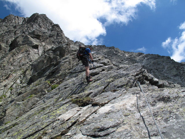 Säuleck-Klettersteig: Norbert am Südgrat (9. Juli)